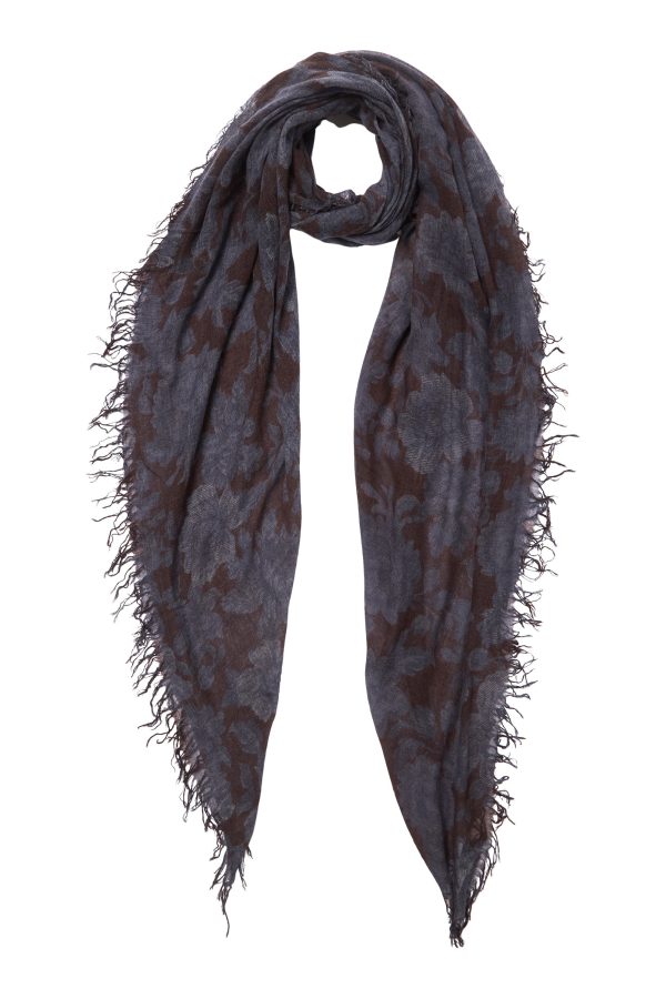 Chan Luu Cashmere and Silk Scarf Floral Scarf Cheap