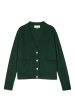 The Great Cashmere Varsity Cardigan in Alpine Online Hot Sale