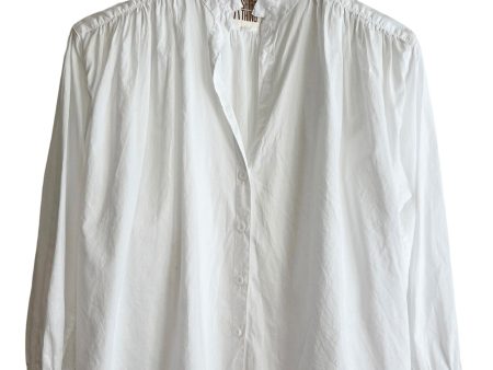 A Shirt Thing Flora Top in White Sale