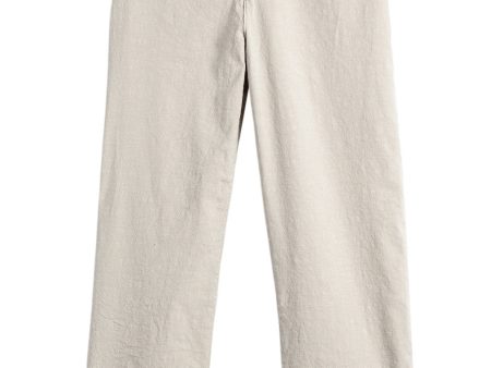 Frank & Eileen Kinsale Linen Pant in Cement on Sale