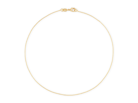 Alexa Leigh 1mm Diamond Cut Gold Ball Chain Bracelet on Sale