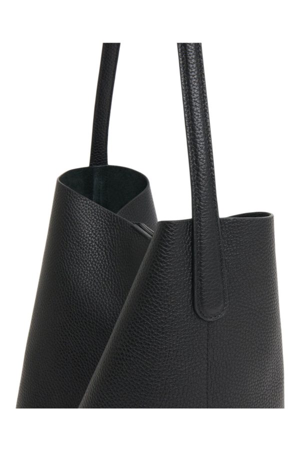 Mansur Gavriel Everyday Cabas Bag in Black Leather Hot on Sale