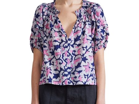 Apiece Apart Caminitas Top in La Vid Batik Rosa Fashion