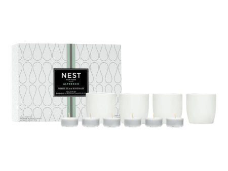 Nest Alfresco Tealight Set in White Tea & Rosemary Online Sale