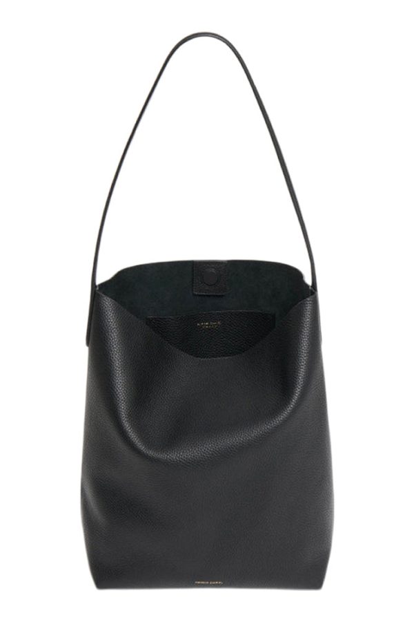 Mansur Gavriel Everyday Cabas Bag in Black Leather Hot on Sale