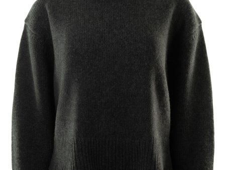 Nili Lotan Omaira Sweater in Dark Charcoal Melange For Sale