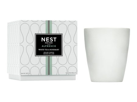 Nest Alfresco Deluxe Candle in White Tea & Rosemary Online now