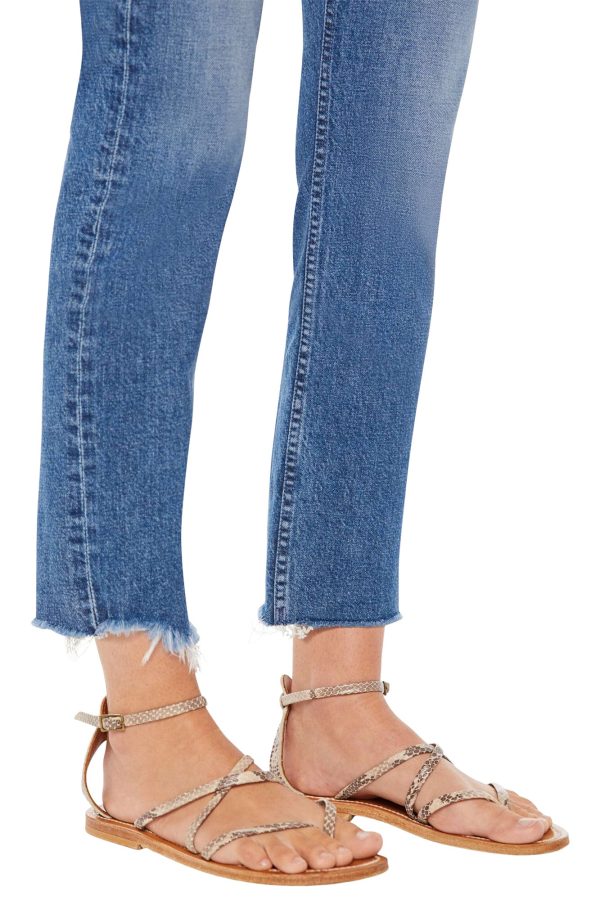 MOTHER Denim The Mid Rise Rider Ankle Fray
 in Local Charm Sale