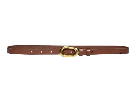 Frame Denim Petite Organic Shape Belt in Tobacco Hot on Sale