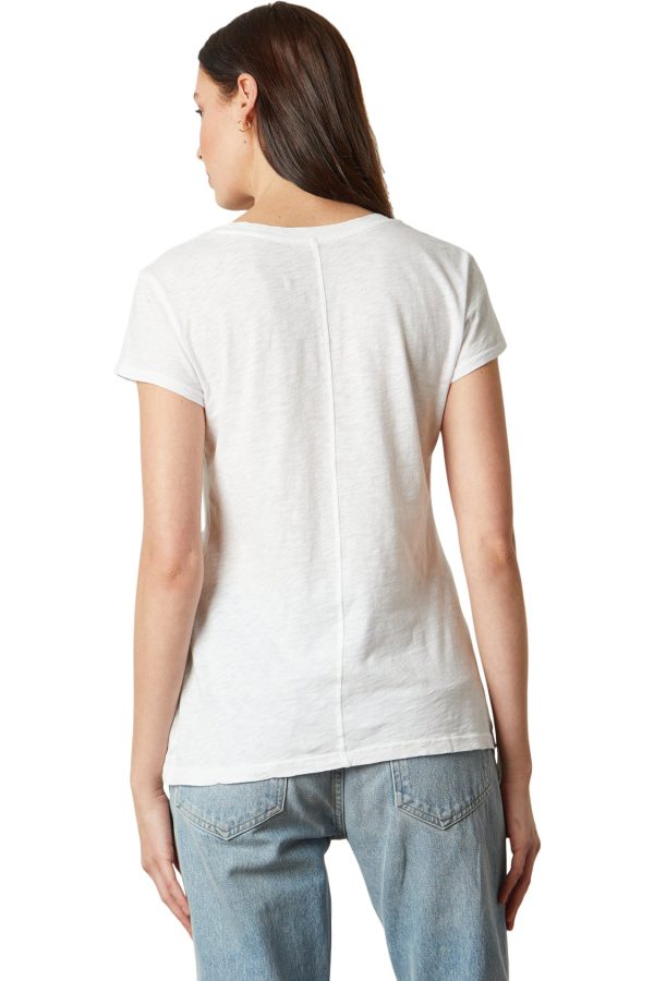 Velvet Odelia Cotton Scoop Neck Tee Online Hot Sale