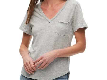 Michael Stars Hayden V-neck Tee w  Pocket For Cheap