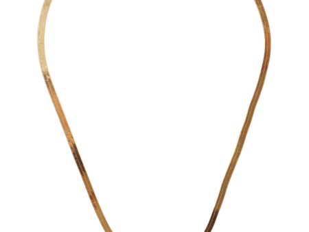 Chan Luu Totem Herringbone Necklace in Yellow Gold on Sale