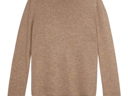 Repeat Cashmere Boat Neck Sweater in Taupe Supply