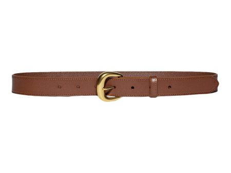 Frame Denim Timeless Buckle Belt in Tobacco Discount