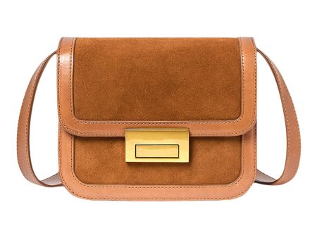 Loeffler Randall Desi Crossbody Bag with Lock in Cacao Online now