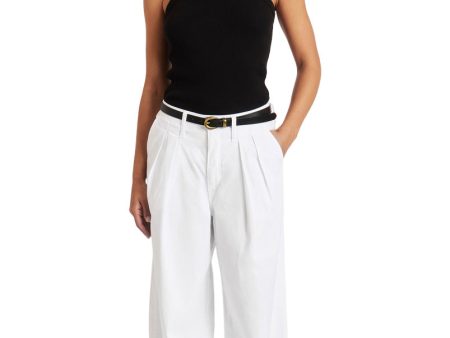 AMO Denim Sheryl Trouser in White Online now