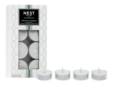 Nest Alfresco Tealight Refill in White Tea & Rosemary Online