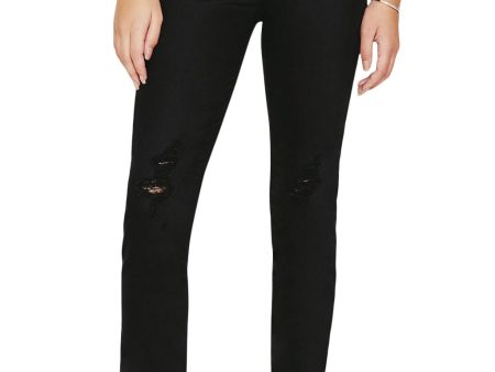 AG Alexxis Slim Straight Denim in Blackboard Online Sale