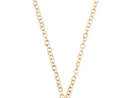 Chan Luu 14k Gold and White Diamond Initial Necklace Fashion