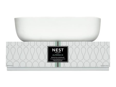 Nest Alfresco Multi-Wick Decorative Candle in White Tea & Rosemary Discount