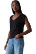 Michael Stars Tati Power Shoulder Top Fashion