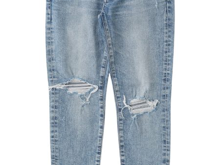 Moussy Denim Ithan Skinny Jeans in Light Blue For Cheap